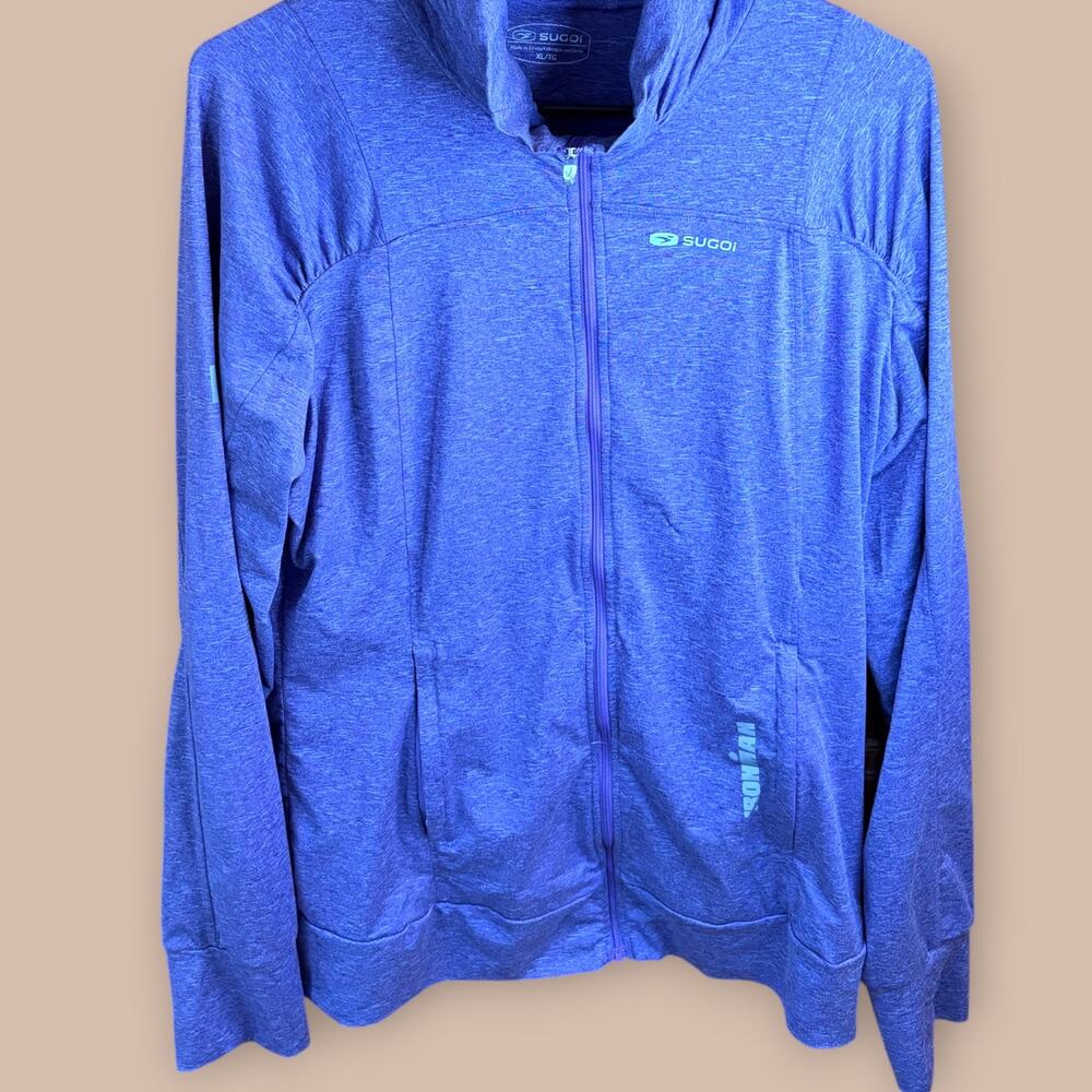 SUGOI x IRONMAN Women’s XL Purple Reflective Running Cycling Jacket